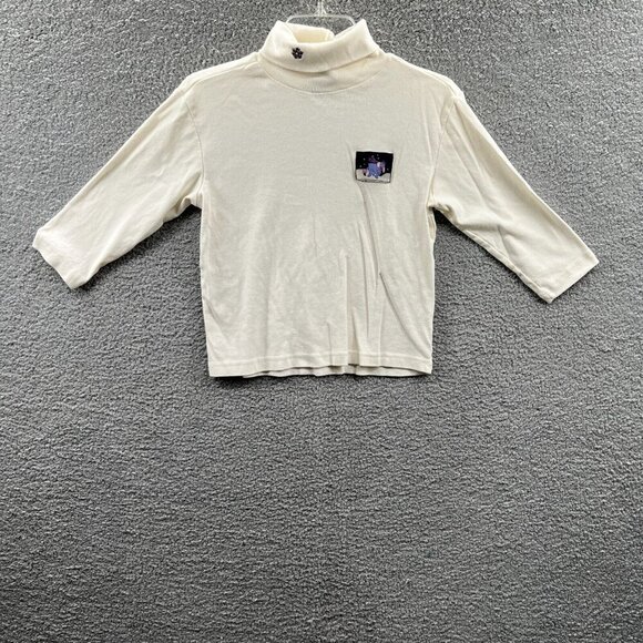 Disney Store Womens Top Medium Off White Eeyore Long Sleeve Turtle Neck Pullover - Picture 1 of 10